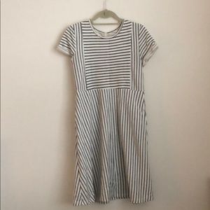 Lime n chili striped midi dress